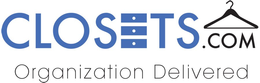 CLOSETS.COM ORGANIZATION DELIVERED logo