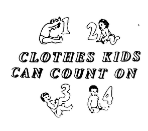 CLOTHES KIDS CAN COUNT ON 1234 logo