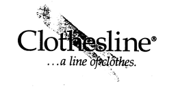 CLOTHESLINE...A LINE OF CLOTHES logo