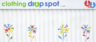 CLOTHING DROP SPOT BY USAAGAIN logo