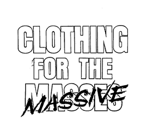 CLOTHING FOR THE MASSES MASSIVE logo