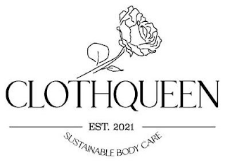 CLOTHQUEEN EST. 2021 SUSTAINABLE BODY CARE logo