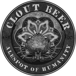 CLOUT BEER ALESPOT OF HUMANITY EST logo