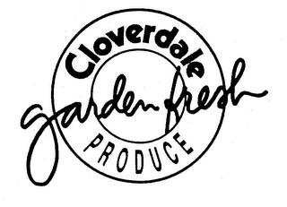 CLOVERDALE GARDEN FRESH PRODUCE logo