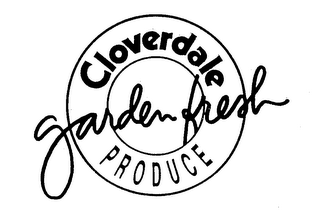 CLOVERDALE GARDEN FRESH PRODUCE logo