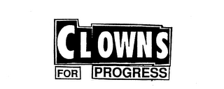 CLOWNS FOR PROGRESS logo
