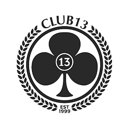 CLUB 13 13 EST 1999 logo