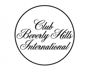 CLUB BEVERLY HILLS INTERNATIONAL logo