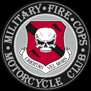 CLUB COPS MILITARY MORS MOTOROVCLR FIRE VEL LIBERTAS logo