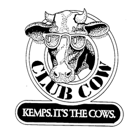 CLUB COW KEMPS. IT'S THE COWS. logo