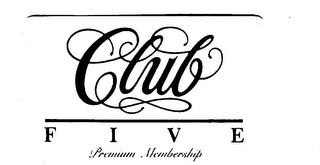 CLUB FIVE PREMIUM MEMBERSHIP logo