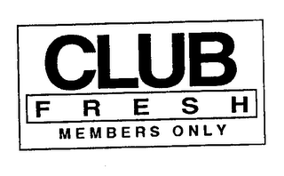 CLUB FRESH MEMBERS ONLY logo