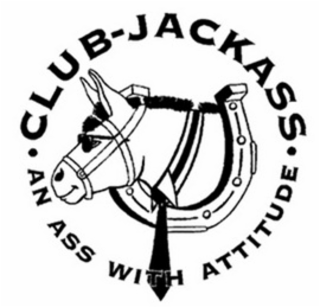 CLUB-JACKASS · AN ASS WITH ATTITUDE logo