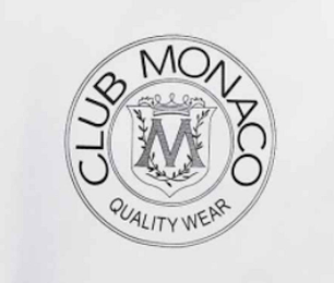 CLUB MONACO QUALITY WEAR M logo