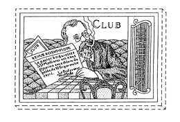 CLUB REVUE SCIENTIFIQUE LE PAPIER A CIGARETTES S.D. MODIANO EST SANS GLYCERINE SANS CHLORE DU POIDS DE 10 GR. PAR METRE CARRE LE PROFESSEUR logo