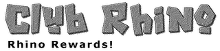 CLUB RHINO RHINO REWARDS! logo