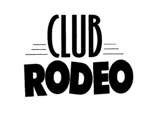 CLUB RODEO logo