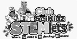 CLUB SCIKIDZ STEMLETS WHERE SCIENCE & TECHNOLOGY CONNECT! logo