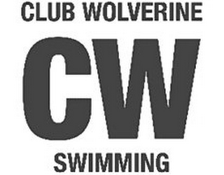CLUB WOLVERINE CW SWIMMING logo