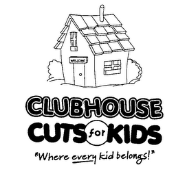 CLUBHOUSE CUTS FOR KIDS "WHERE EVERY KID BELONGS!" logo