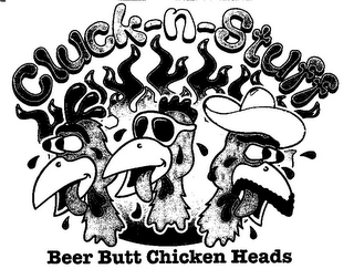 CLUCK-N-STUFF BEER BUTT CHICKEN HEADS logo