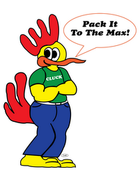 CLUCK "PACK IT TO THE MAX" CWB logo