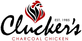 CLUCKER'S CHARCOAL CHICKEN EST. 1985 logo
