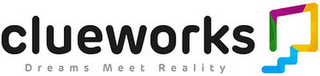 CLUEWORKS DREAMS MEET REALITY logo