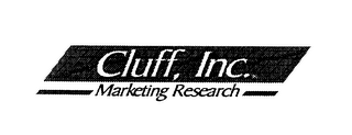 CLUFF, INC. MARKETING RESEARCH logo