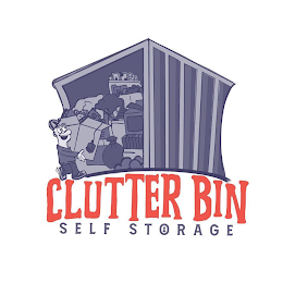 CLUTTER BIN SELF STORAGE logo