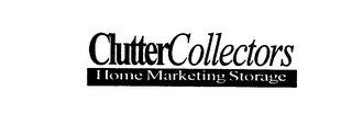 CLUTTER COLLECTORS HOME MARKETING STORAGE logo