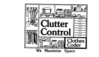CLUTTER CONTROL CLOTHES CODER WE MAXIMIZE SPACE logo