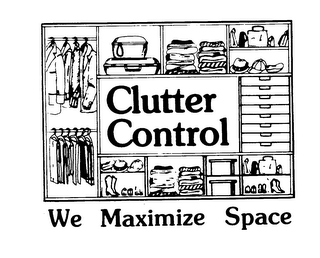 CLUTTER CONTROL WE MAXIMIZE SPACE logo