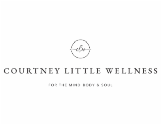 CLW COURTNEY LITTLE WELLNESS FOR THE MIND BODY & SOUL logo