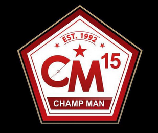 CM 15 CHAMP MAN EST. 1992 logo