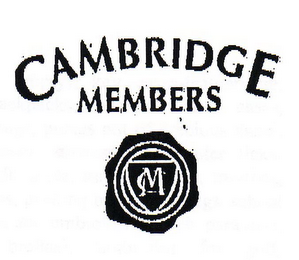 CM CAMBRIDGE MEMBERS logo