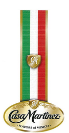 CM CASA MARTINEZ FLAVORS OF MEXICO logo