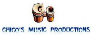 CM CHICO'S MUSIC PRODUCTIONS logo