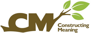 CM CONSTRUCTING MEANING logo
