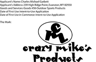 CM CRAZY MIKE'S PRODUCTS logo