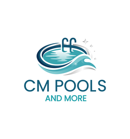 CM POOLS AND MORE logo