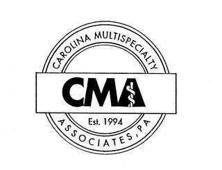 CMA CAROLINA MULTISPECIALTY ASSOCIATES, PA EST. 1994 logo