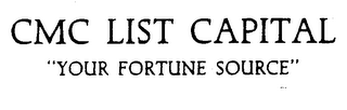 CMC LIST CAPITAL "YOUR FORTUNE SOURCE" logo