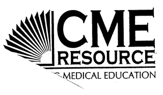 CME RESOURCE CONTINUING MEDICAL EDUCATION logo