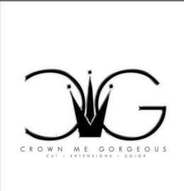 CMG CROWN ME GORGEOUS CUT • EXTENSIONS • COLOR logo
