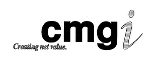CMGI CREATING NET VALUE. logo