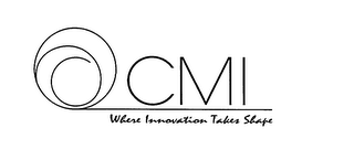 CMI WHERE INNOVATION TAKES SHAPE logo