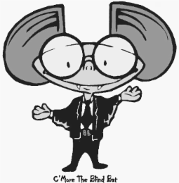 C'MORE THE BLIND BAT BB logo