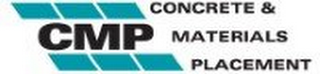 CMP CONCRETE & MATERIALS PLACEMENT logo