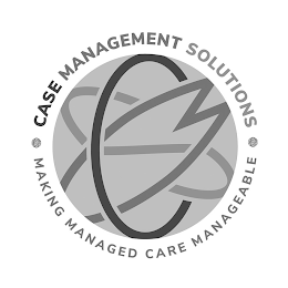 CMS CASE MANAGEMENT SOLUTIONS MAKING MANAGED CARE MANAGEABLE logo